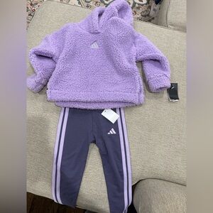 NWT toddler girl adidas set